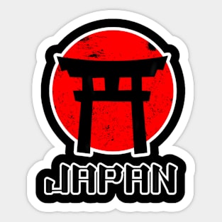 Funny Asia Japan Japanese Gate Torii Flag Kids Sticker